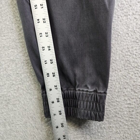 Spanx Jogger Pants Womens Large Gray Stretch Twill Cargo Zip Ankles Shaping - Picture 15 of 16